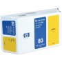 HP 80 Yellow Ink Cartridge 350ml (C4848A)