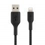 Belkin Boost Charge 2m Lightning to USB-A Braided Cable - Black CAA002BT2MBK