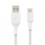 Belkin Boost Charge 1m USB-A to USB-C Braided Cable - White