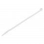 StarTech 20cm Cable Ties - 4mm wide, 55mm Diam, 22kg Tens Stren - 100 Pack White CBMZT8N