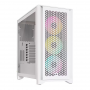 Corsair iCUE 4000D Airflow RGB Tempered Glass Mid-Tower ATX Case - True White