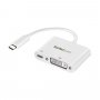 StarTech USB C to DVI Adapter - USB Power Delivery - 1920x1200 - White CDP2DVIUCPW