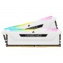 Corsair Vengeance RGB PRO SL 16GB (2x 8GB) DDR4 3600MHz CL18 Memory - White CMH16GX4M2D3600C18W