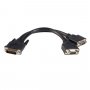 StarTech 8" Male to Dual Female VGA Cable - Black DMSVGAVGA1