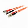 StarTech 3m Multimode Fiber Patch Cable LC - ST FIBLCST3