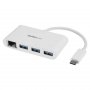 Startech Hb30c3a1gea 3 Port Usb C Hub W/ Gbe - C To A Usb 3.0