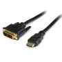StarTech 0.5m HDMI to DVI-D MAle-Male Cable HDDVIMM50CM