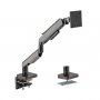 Brateck Heavy-Duty Gaming Monitor Arm Black - Up to 49"