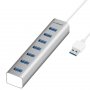 Mbeat 7-Port USB 3.0 Aluminium Slim Hub For PC, Mac and Laptop - MB-HUB768