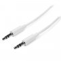 StarTech 3m White Slim 3.5mm Stereo Audio Cable MU3MMMSWH