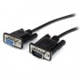 StarTech 2m Straight Through Serial Cable - Black - M/F MXT1002MBK