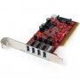 Startech Pciusb3s4 4 Port Pci Usb 3.0 Card W/ Sata Power