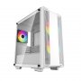 DeepCool CC360 WH Tempered Glass ARGB Micro-ATX Case - White