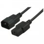 Power Cable Extension IEC-C14 Male - IEC-C13 Female PC to Monitor 1meter