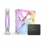 NZXT F120 140mm RGB Duo Dual-Sided RGB Case Fan - 2 Pack (White)