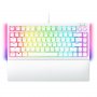 Razer Blackwidow V4 75% White Mechanical Gaming Keyboard - Tactile Orange Switch