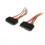StarTech 12in 22 Pin SATA Power and Data Extension Cable SATA22PEXT