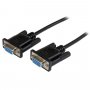 Startech Scnm9ff2mbk 2m Black Db9 Rs232 Null Modem Cable Ff