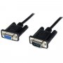 Startech Scnm9fm2mbk 2m Black Db9 Rs232 Null Modem Cable F/m