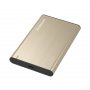 Simplecom SE221 Aluminium 2.5" SATA HDD/SSD USB3.1 Enclosure - Gold