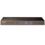 TP-Link TL-SF1016 16-port 10/100M Switch, 16 10/100M RJ45 ports, 1U 19-inch rack-mountable steel case