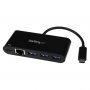 Startech Us1gc303apd Usb-c To Gbe Adapter W/ 3-port Usb Hub