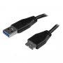 Startech Usb3aub15cms 15cm 6in Slim Usb3.0 Micro B Cable