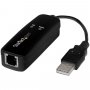 StarTech 56K USB Dial-up & Fax Modem - V.92 - External - Hardware Based USB56KEMH2