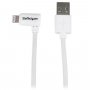 StarTech 1m Angled Lightning to USB Type-A Cable - White