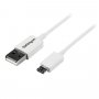 Startech Usbpaub1mw 1m White Micro Usb Cable - A To Micro B