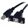 StarTech 90cm Panel Mount USB Cable B to B - F/M
