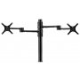Atdec Dual Display Monitor Arm Afs-at-dc Black (1 X Af-at-b 525mm Long Pole With 422mm Articulated Arm + 1 X Af-aa-b Accessory Monitor Arm For Af-at)