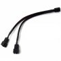 Astrotek Fan Power Cable 20Cm - 2X3Pin Male To 3 Pins Female