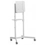 Atdec Tv Cart White Mobile W/rotation (supports Up To 70" Devices / 70kg Weight Tolerance)