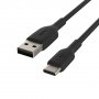 Belkin Cab001bt3mbk 3m Usb-a To Usb-c Charge/sync Cable, Boost Charge, Black, 2 Yrs