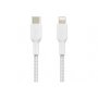 Belkin CAA004BT1MWH 1m Usb-c To Lightning Charge/sync Cable, Mfi, Braided, White, 2 Yr