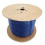 8Ware Cat6A Shield Cable Roll 350m Blue Bare Copper Twisted Core PVC Jacket