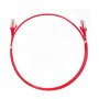 8ware Cat6 Ultra Thin Slim Cable 0.5m / 50cm - Red Color Premium Rj45 Ethernet Network Lan Utp Patch Cord 26awg
