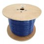 8ware 350m Cat6 Cable Roll Blue Bare Solid Copper Twisted Core Pvc Jacket >305m