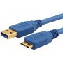 Astrotek Usb 3.0 Cable 3m - Type A Male To Micro B Blue Colour