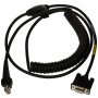 Honeywell Cbl-020-300-c00 Rs232 Serial Cable,3m,coiled,5v Host Power On Pin 9,blk