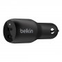 Belkin Ccb002btbk 2 Port Car Charger, 18w Usb-c (2) Fast Charge Pd, Blk,2yr W $2500 Cew
