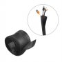 Brateck Flexible Cable Wrap Sleeve With Hook And Loop Fastener (135mm/5.3' Width) Material Polyester Dimensions 1000x135mm -  Black