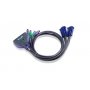 ATEN CS62UZ-AT 2 Port Usb Vga Kvm Switch. Support Audio 1.8m Cable 