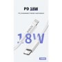 Kivee Ct206 Usb-c Male To Lightning Male  Charging Cable 1m