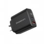 Simplecom Cu265 Dual Port Pd 65w Gan Fast Wall Charger Usb-c + Usb-a For Phone Laptop