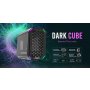 Antec Dark Cube M-atx, Dual Front Panel, Slide Open Structure, Usb Type-c 3.1, Led Light Bars, Aluminum Alloy Structure, Top Gpu Window Gaming Case