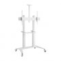 Brateck Ultra-modern Large Screen Aluminum Tv Cart  Fit 70'-120' Up To 140kg- White
