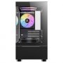 Antec CX200M Elite Tempered Glass RGB Micro-ATX Mini Tower Case - Black