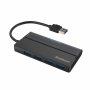 Simplecom Ch329 Portable 4 Port Usb 3.2 Gen1 (usb 3.0) 5gbps Hub With Cable Storage - Black